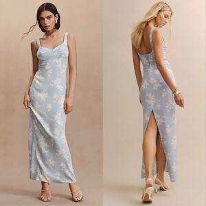 Reformation Blue Floral Maxi Dress